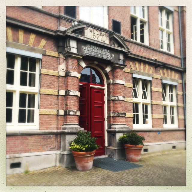Das Eingangsportal des Nederlands Letterenfonds.
